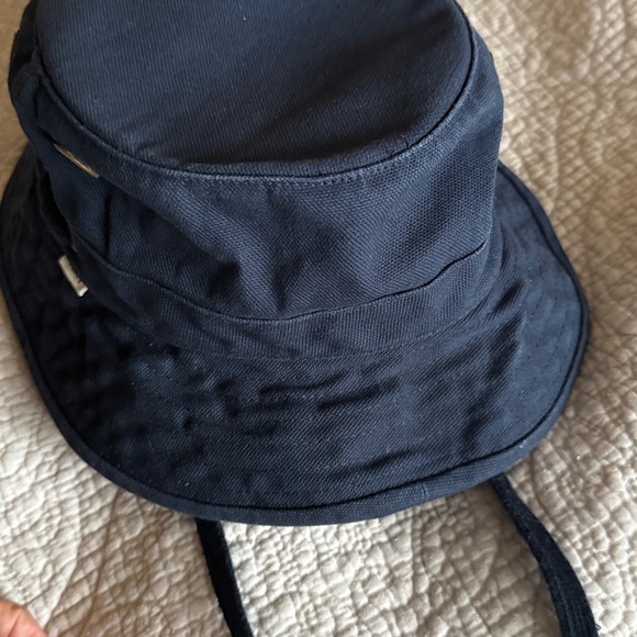 The Tilley Hat Navy  Bucket Hat with Chin Strap - Picture 3 of 7